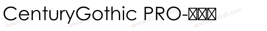 CenturyGothic PRO字体转换